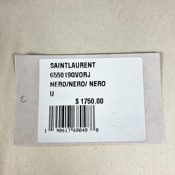 YSL Saint Laurent Womens Velvet Minaudiere Black Nero Shoulder Bag Tassel NWT - Picture 5 of 11